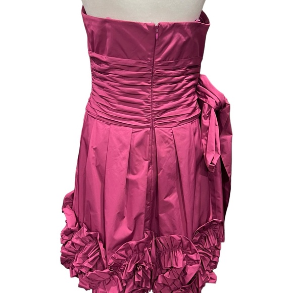 BCBG Maxazria Magneta Pink Ruffle dress size 8 - Picture 3 of 14